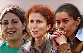 Tre kurdiske kvinder, der blev dræbt for otte år siden
