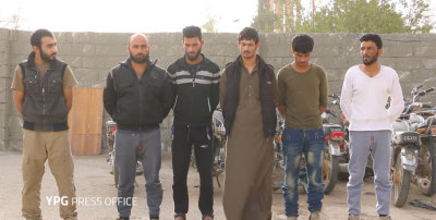 En gruppe, der optrådte under navnet YPG, er fanget i Heseke
