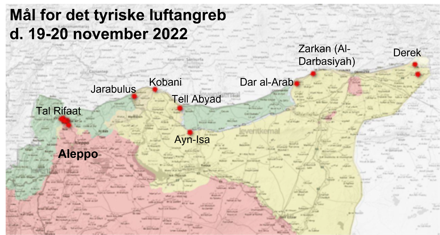 Det tyrkiske luftangreb d. 19. – 20. november 2022