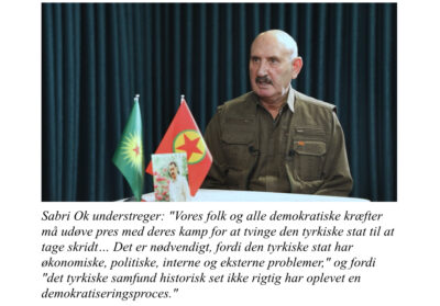 Alle bør lægge pres på den tyrkiske stat for at tvinge den til at tage forhandle, også fordi det tyrkiske samfund historisk set ikke rigtig har oplevet en demokratiseringsproces