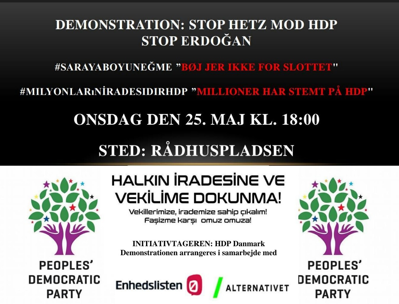 Demonstration: Stop Hetz mod HDP- Stop Erdoğan!