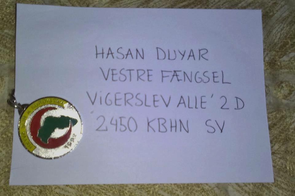Send et solidarisk brev til den kurdiske aktivist i dansk fængsel