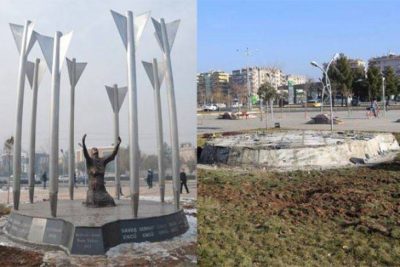 Roboski monument i Amed ødelagt