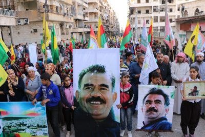 Demonstration i Aleppo for Abdullah Öcalan