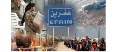 Afrin og Shehba er angrebet 8.992 gange i 2023